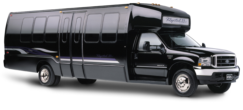 Black Extended Montreal Limo Bus